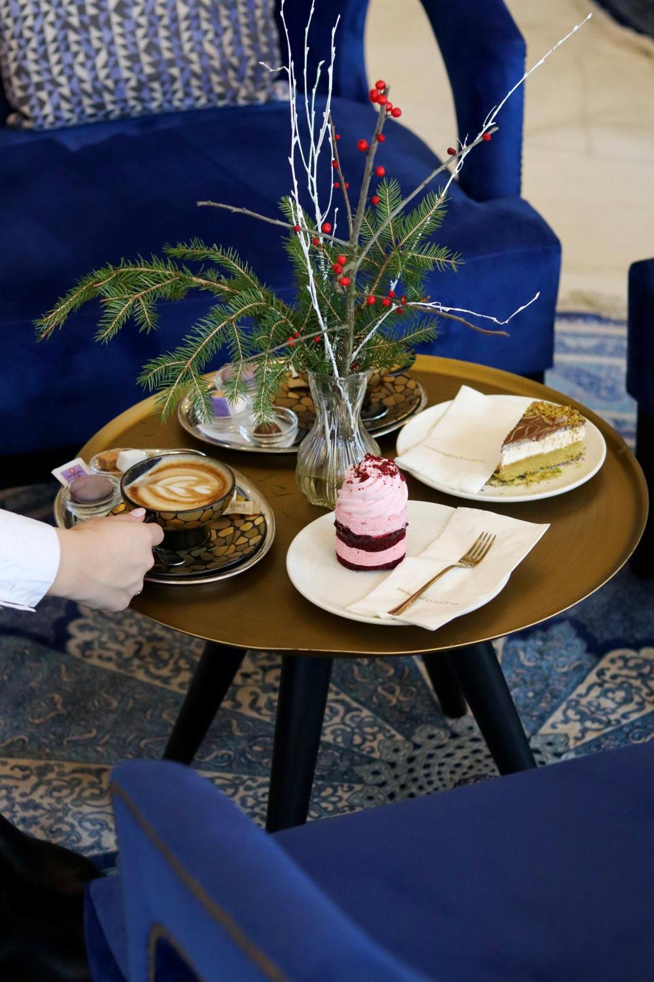 Swissotel Sarajevo Exterior photo A selection of cakes and coffee
